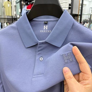 【巴黎精品】現貨+預購 夏季短袖上衣男襯衫高爾夫球衫絲光棉棉質翻領透氣T恤-薄款男POLO衫6色a1jw53