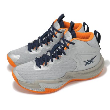 Asics 籃球鞋 Nova Surge 3 男鞋 銀 橘 Challenge Step Pack 緩衝 亞瑟士 1061A048020