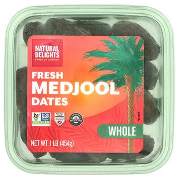Natural Delights, 新鮮 Medjool 椰棗，整顆，1 磅（454 克）
