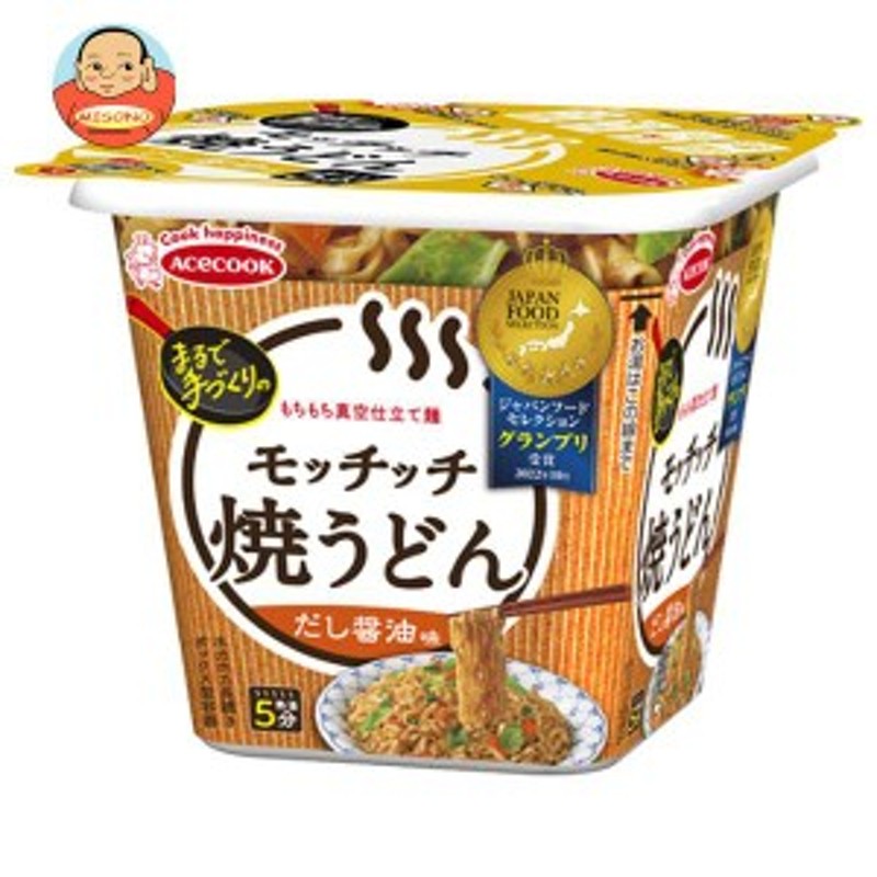 送料無料　だし醤油味　97g×12個入｜　通販　エースコック　LINEショッピング　焼うどんモッチッチ　LINEポイント最大1.0%GET