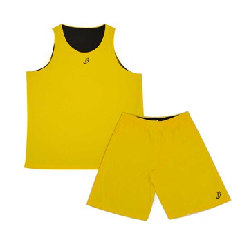 中信兄弟機能雙面籃球運動背心/球褲(黃+黑)(男款)