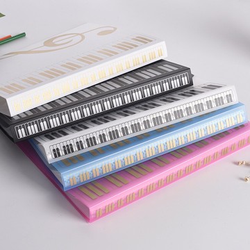 高品質80頁資料冊文件夾A4鋼琴譜樂譜冊音樂五線譜曲譜冊