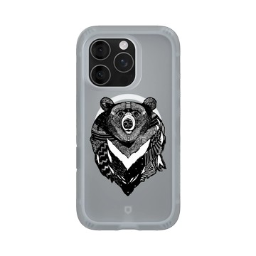 iPhone 16 Pro AirX 流變灰 - 花生騷 WasangShow - 勇氣黑熊