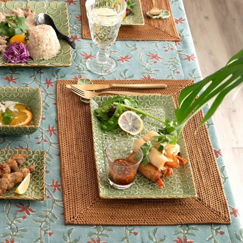 和食器 トルコブルー角皿（KIA-132） 作家「荒木漢一」