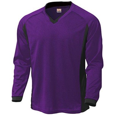 ウンドウ(Wundou) ベーシックロングスリーブサッカーシャツ Ｐ−１９３０ プラム（４０） サイズ：Ｓ | LINEショッピング