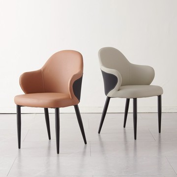 【MUNA家居】伯爾貓抓皮餐椅/共兩色/F428淺灰色