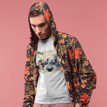 Oasis Definitely Maybe 中性短袖T恤 白色 綠洲英國英搖樂團圖案搖滾BRITISH POP復古