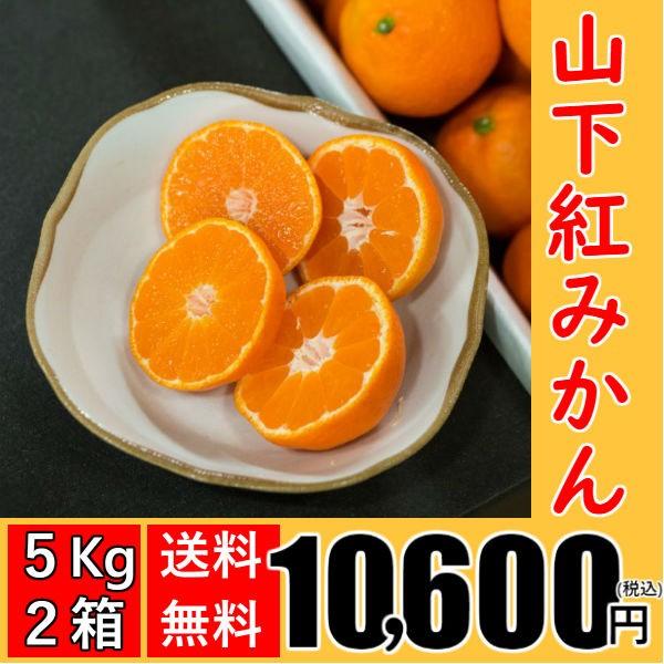 山下紅みかん（5kg×2箱)