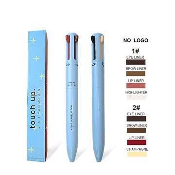 4in1 高光脣線 pen藍色眉筆眼線 四合一touchup4 化妝筆 四色 多功能眼線筆 卧蠶筆 眉筆 學生平價彩妝