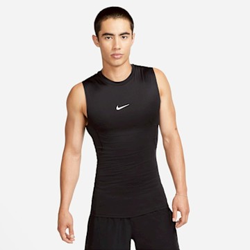 NIKE AS M NP DF TOP SL TIGHT 男 運動背心 慢跑 排汗 緊身 黑-FB7915010