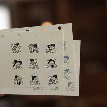 小魔女的日常 原創木製手帳 百搭裝飾可愛印章