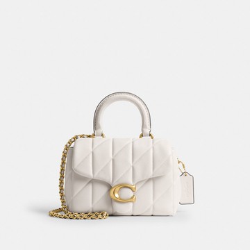 絎縫裝飾TABBY頂部手提把手包