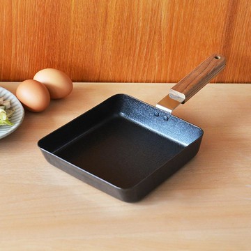 小泉誠 ambai日製原木柄玉子燒鐵鍋-M 單一規格