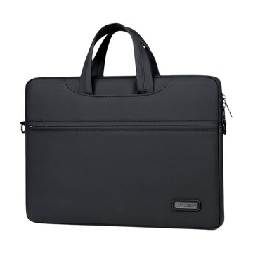 YUNMI 防摔防震內膽單肩/輕量手提電腦包 可隱藏提手 Macbook 14吋適用  38 x 28cm  1個  黑色