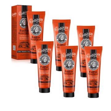 【澳洲 Grandpawpaw】木瓜護手霜含綿羊油曼努考蜂蜜20+(6入組 75g/條)