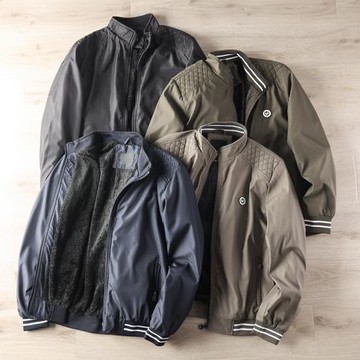 舒適加絨！戶外防風防水！秋冬新款男士加厚保暖立領休閑夾克外套