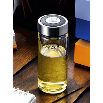 希諾玻璃杯單層加厚大容量家用透明杯子辦公便攜輕奢泡茶水杯男士