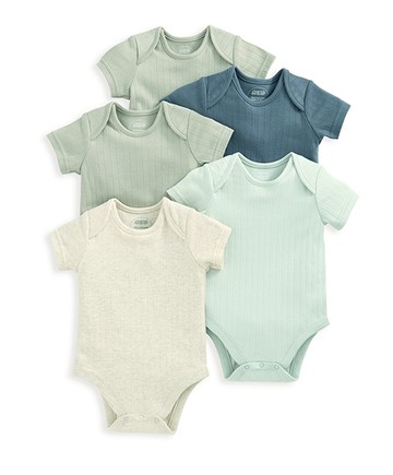 青出於藍-短袖包屁衣5件組6-9m