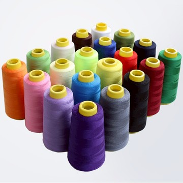 寶塔線衣服縫紉線家用彩色黑色白線手縫線402工業滌綸手工縫衣線