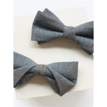 17Century復古銹藍色領結煲呔蝴蝶結婚禮新郎森系襯衫伴郎禮服男