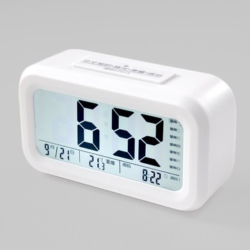 【易普拉鬧鐘】學生用電子鬧鐘光感應夜光數字靜音聰明鐘