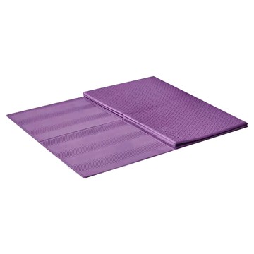 LOTUS TPE摺疊加寬瑜珈健身墊 附束口收納袋 180 x 66 x 0.5cm 750g  勃根第紫  1張
