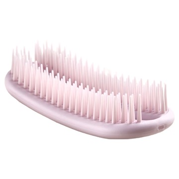 KAI 貝印 KQ-3166 橢圓形洗髮梳  粉色  1個