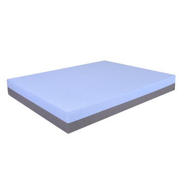 THE ONE UNITED 加大加厚雙層高彈止滑TPE超慢跑墊 50 x 40 x 6cm 藍灰色  1個