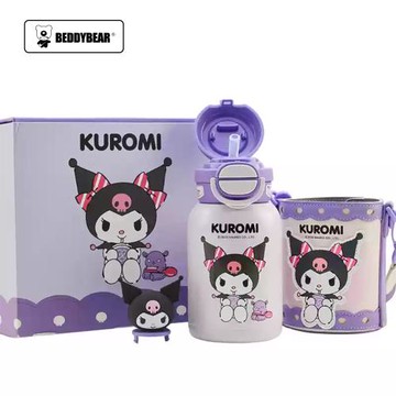【BEDDY BEAR】 杯具熊 開口笑雙飲保溫杯 600ml 酷洛米(兒童水壺、保溫壺、幼童水杯)