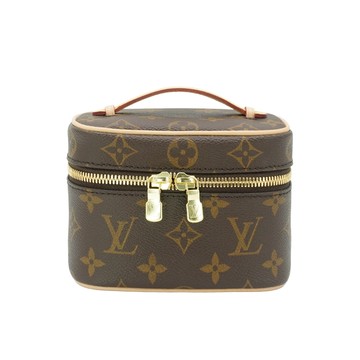 Louis Vuitton 展示品 Nice nano 帆布化妝包(M44936-棕)
