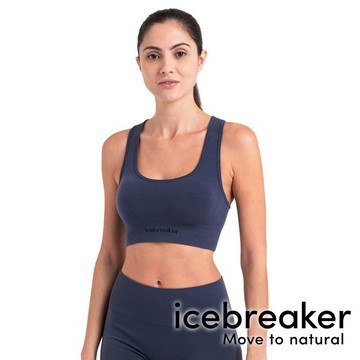【icebreaker】女無縫線運動內衣(附內襯)-BF260『石墨灰』0A56XN 戶外 露營 登山 健行 休閒 時尚 運動 舒適 運動內衣