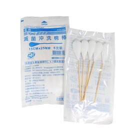 【醫康生活家】佑合6吋滅菌沖洗棉棒 5支/包