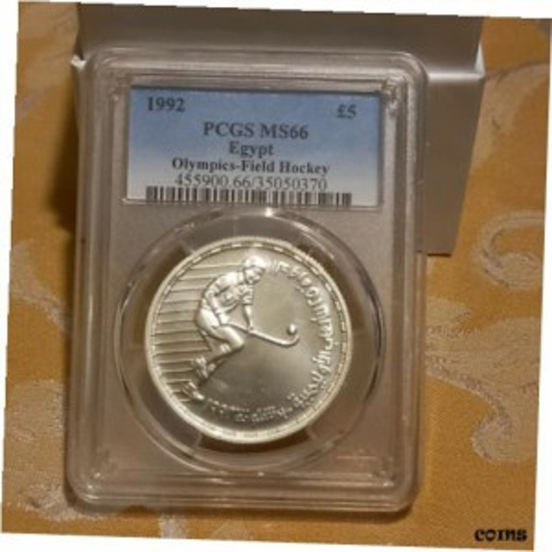 品質保証書付】 アンティークコイン NGC PCGS Egypt silver 5 pound