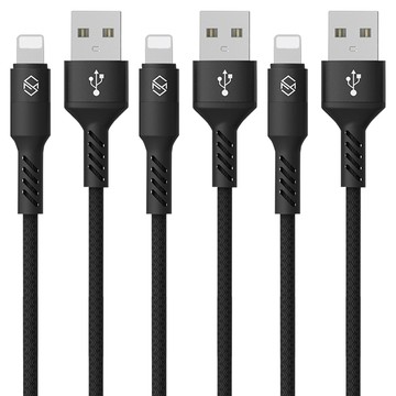 SINJIMORU iPhone快速充電線  2m  黑色  3條