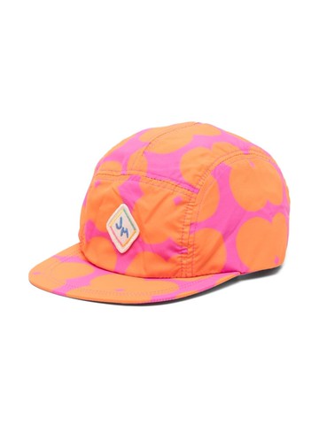 JELLYMALLOW - clover-print cap - kids - Polyester/Polyester/Cotton - One Size - Orange