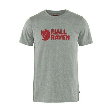 ├登山樂┤瑞典 Fjallraven Logo T-shirt 混紡有機棉T恤 男 FR87310-051  麻花灰