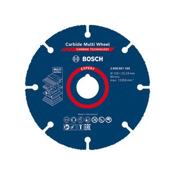 BOSCH 超耐久鎢鋼多功能切片 125 x 22.23 mm