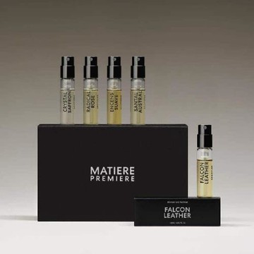 公司貨〖Matiere Premiere〗濃香精 試香組 5入 焚膏繼晷 原生香檀 百葉薔薇 獵鷹皮革 水晶番红花 1.5ml 針管 試管