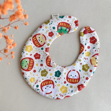 Tanpopo 手作寶寶小物 | 十二生肖雙色新年圍兜