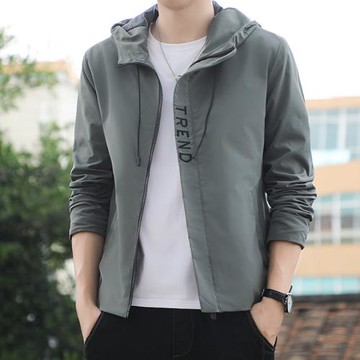 2024新款春秋潮流外套男士春秋季新款連帽潮牌寬松休閑學生