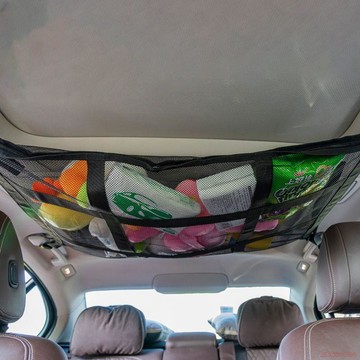 桃園出貨✨車頂網袋收納整理自駕遊節約空間網兜旅行用品車載固定收納袋