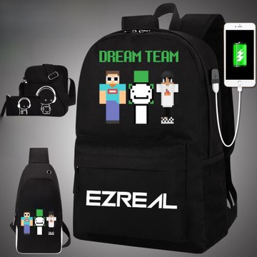 我的世界大神dream書包男初中生小學生雙肩包中學大容量背包周邊