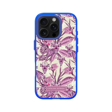 iPhone 16 Pro Clear 激光藍 - Catalina Estrada - Guacamaya and Pink Parrot