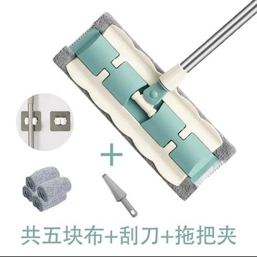 夾布平板拖把 乾濕兩用輕便 家用天花板衣櫃清潔 可拆洗拖布 一拖即淨 除塵靜電