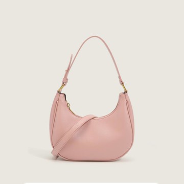 粉色腋下包女2021新款推薦日韓百搭ins風甜酷休閑側背斜背貝殼包 雙十二特惠