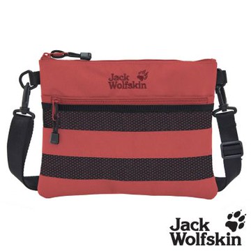 Jack wolfskin飛狼 簡約拼接耐磨休閒小背包 側背包『醋栗紅』