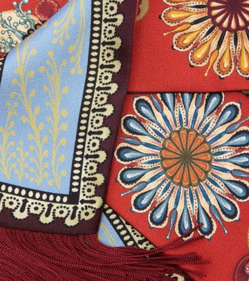 La DoubleJ Printed silk twill scarf