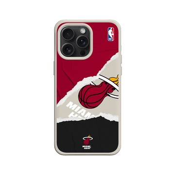 iPhone 15 Pro Max SolidX 貝殼灰 - NBA - 熱血系列-邁阿密熱火 Miami Heats - Sweat and Tears