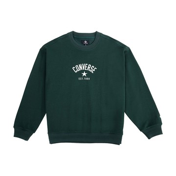 Converse Crew Fleece Top 男款 女款 綠色 圓領 大星星Logo 長袖 UCJ109-EIE