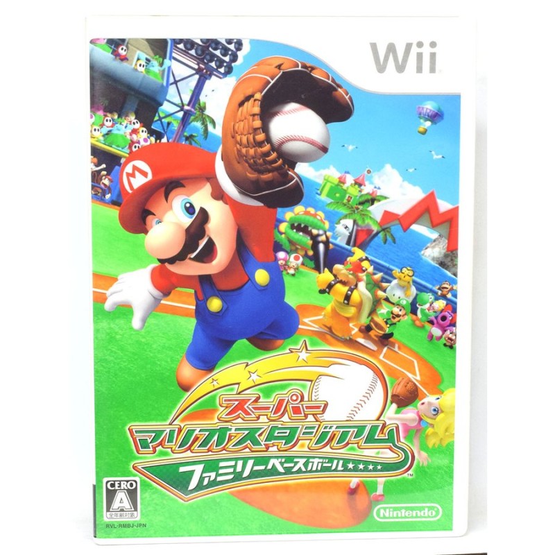 中古】 Wii スーパーマリオスタジアム ファミリーベースボール ケース